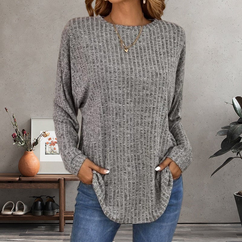 Jersey de punto de manga larga de estilo informal