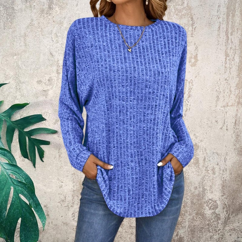 Jersey de punto de manga larga de estilo informal