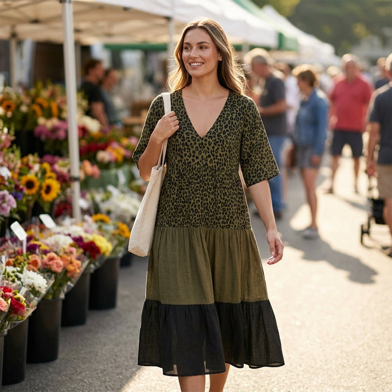 Vestido largo bohemio y elegante para mujer