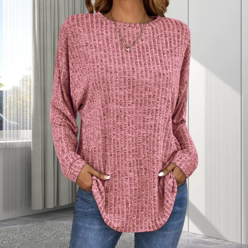 Jersey de punto de manga larga de estilo informal