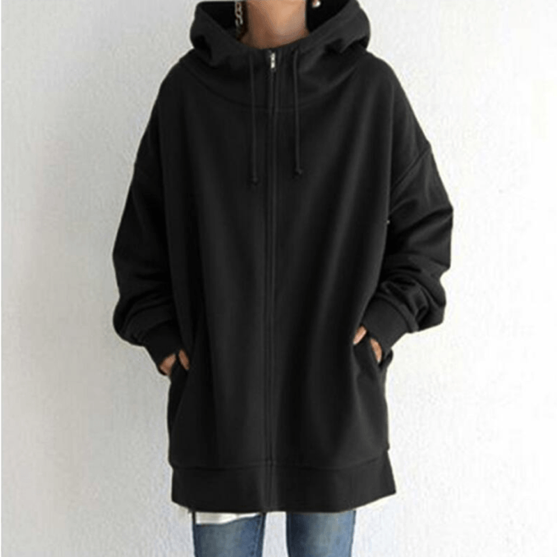 Sudadera con capucha y cremallera de otoño/invierno