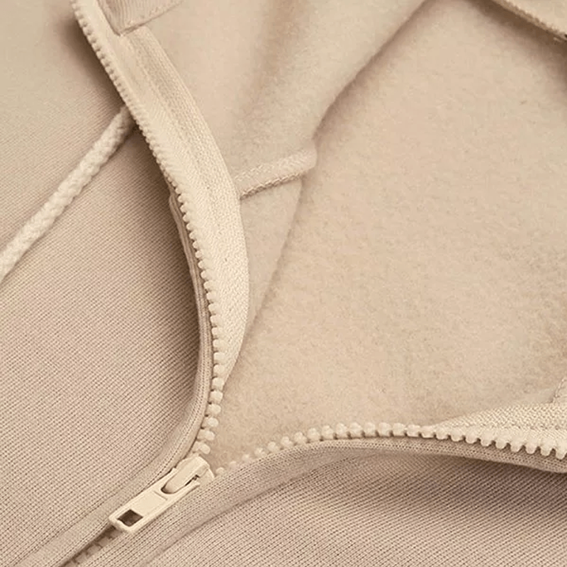 Sudadera con capucha y cremallera de otoño/invierno