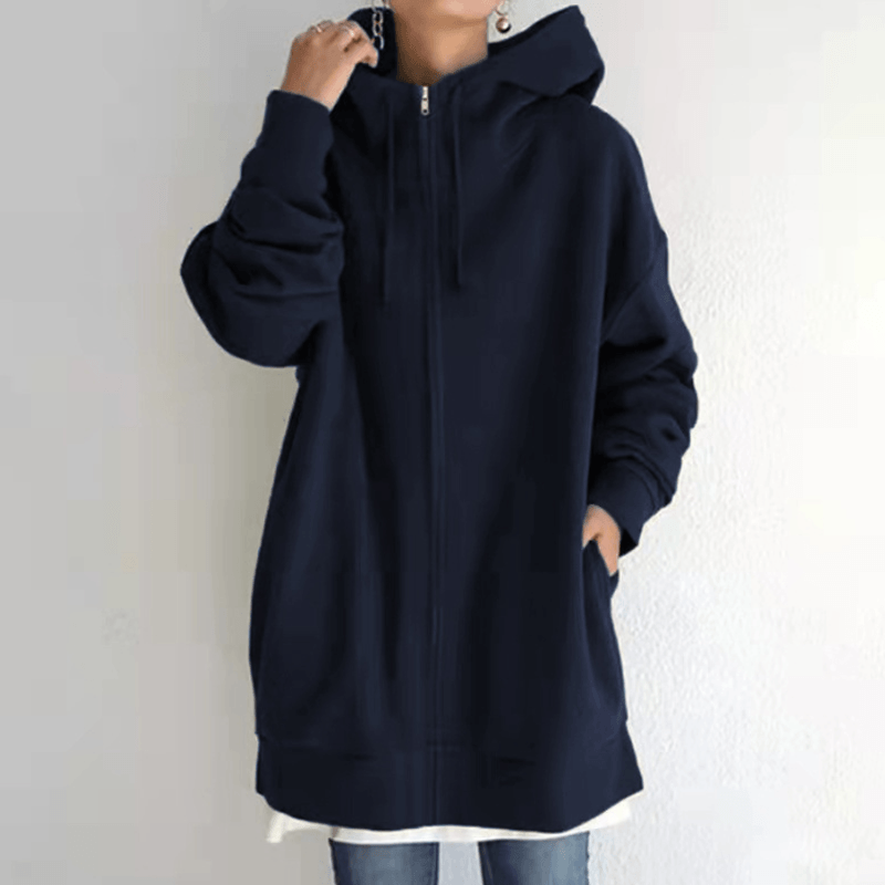 Sudadera con capucha y cremallera de otoño/invierno