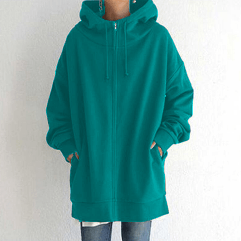Sudadera con capucha y cremallera de otoño/invierno