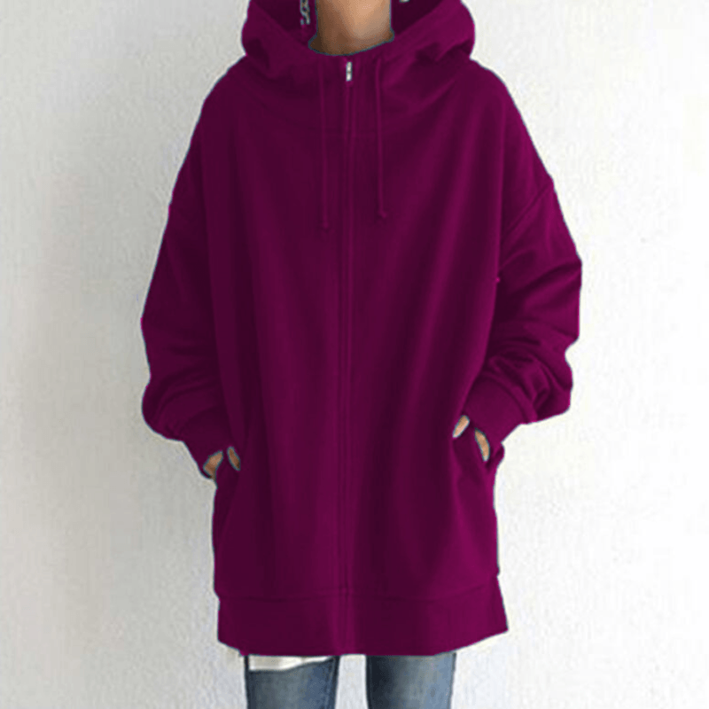 Sudadera con capucha y cremallera de otoño/invierno