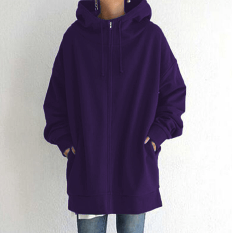 Sudadera con capucha y cremallera de otoño/invierno
