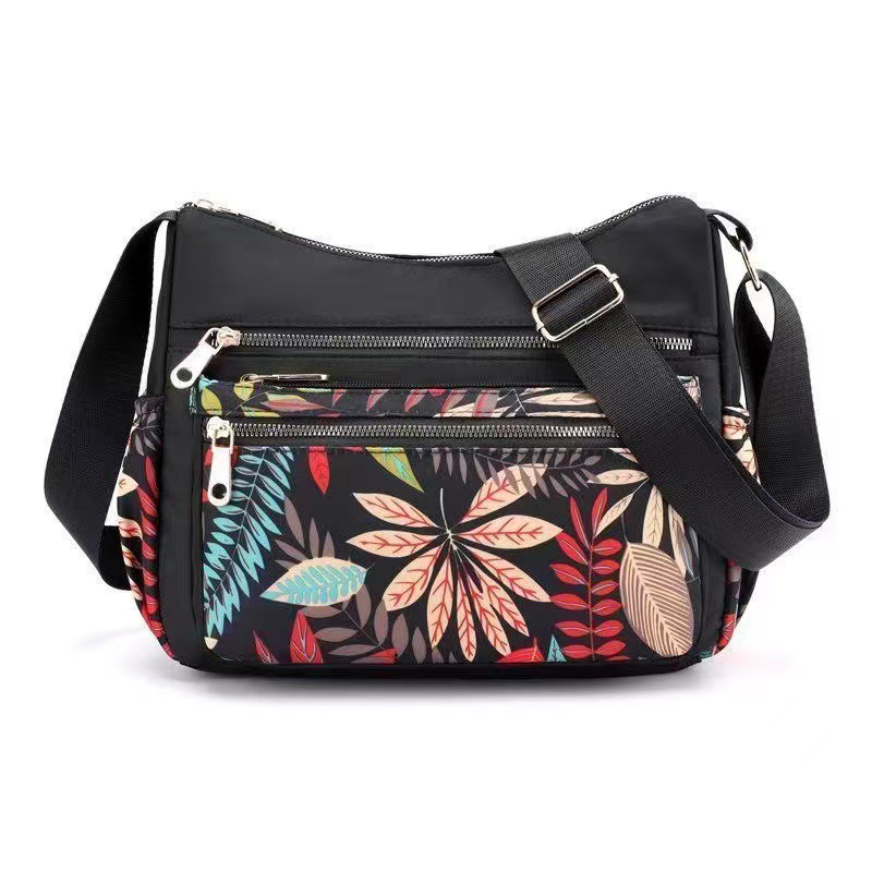 Bolso bandolera con estampado moderno y gran capacidad