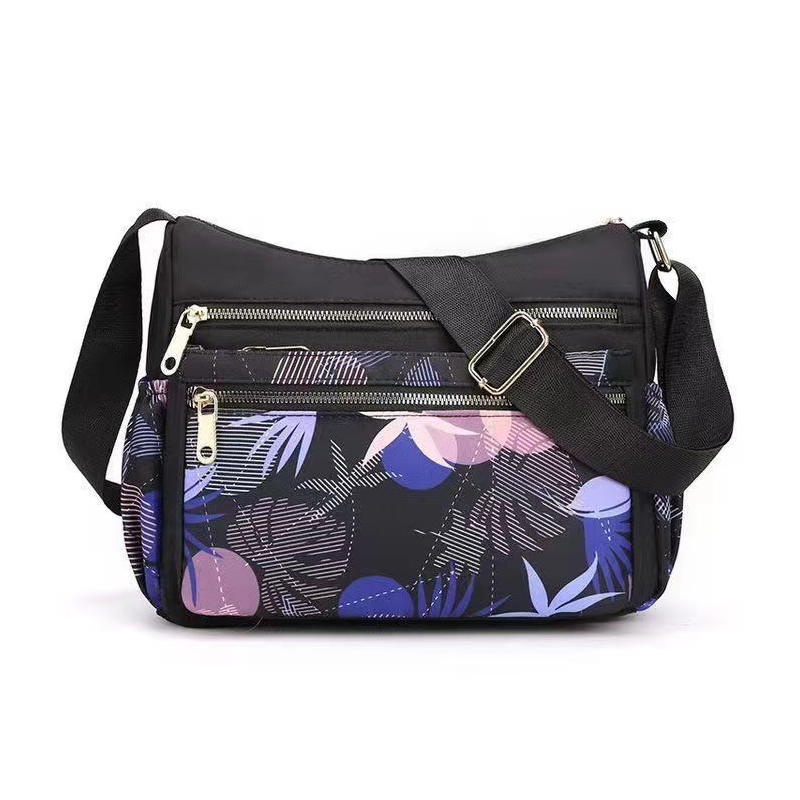 Bolso bandolera con estampado moderno y gran capacidad