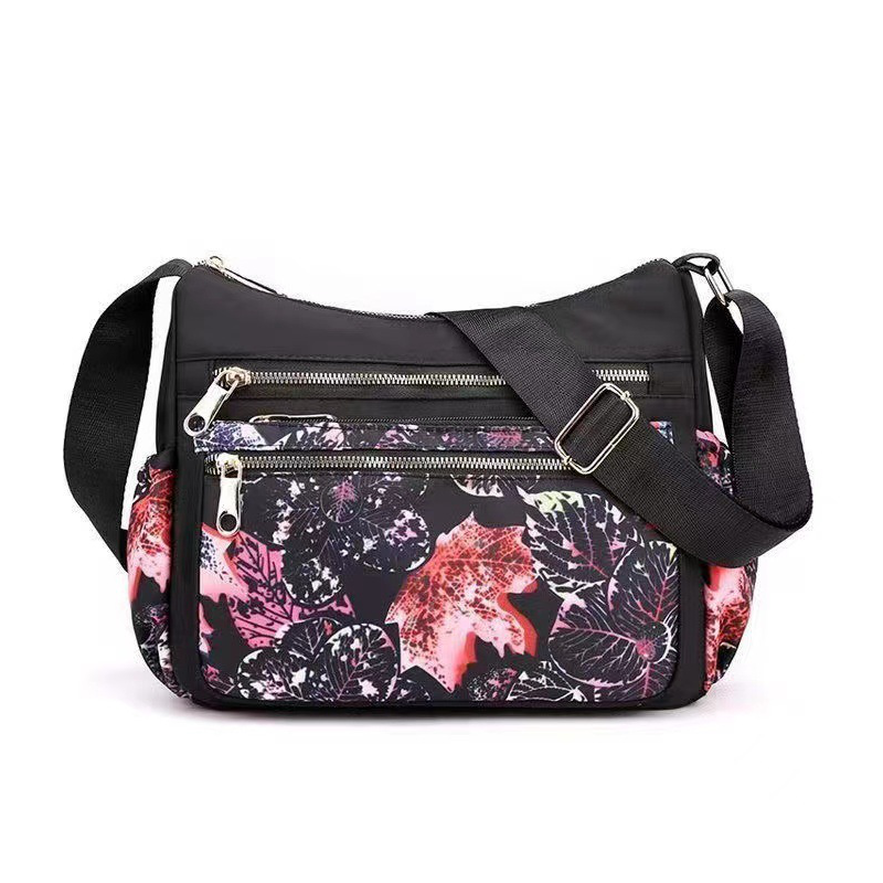 Bolso bandolera con estampado moderno y gran capacidad