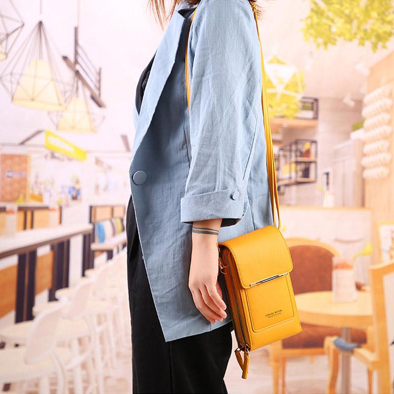 Bolso de bandolera táctil para mujer