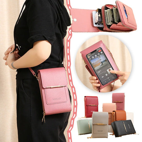 Bolso de bandolera táctil para mujer
