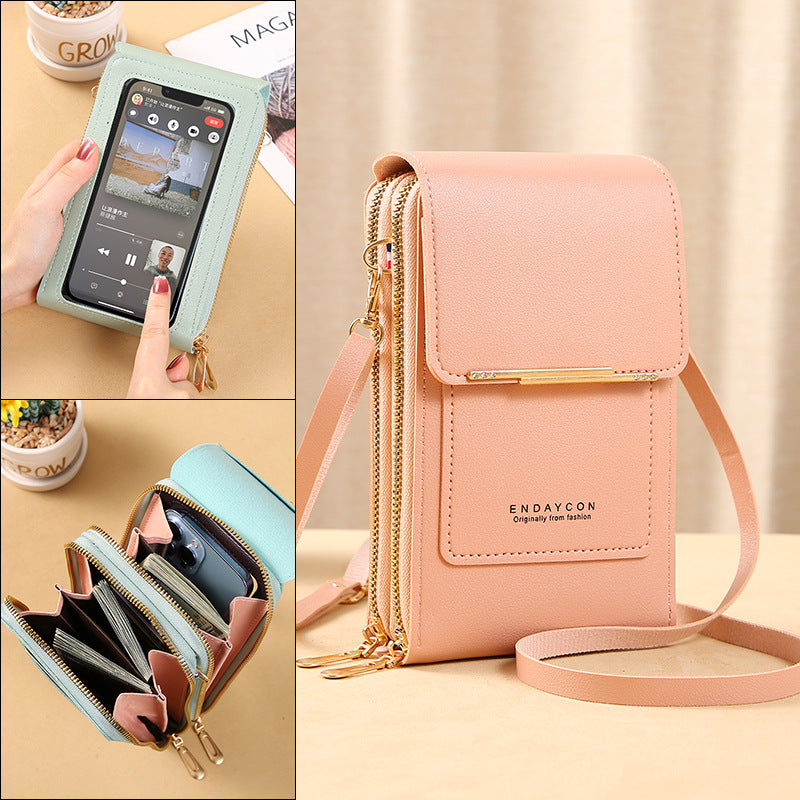 Bolso de bandolera táctil para mujer