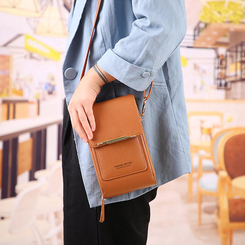 Bolso de bandolera táctil para mujer