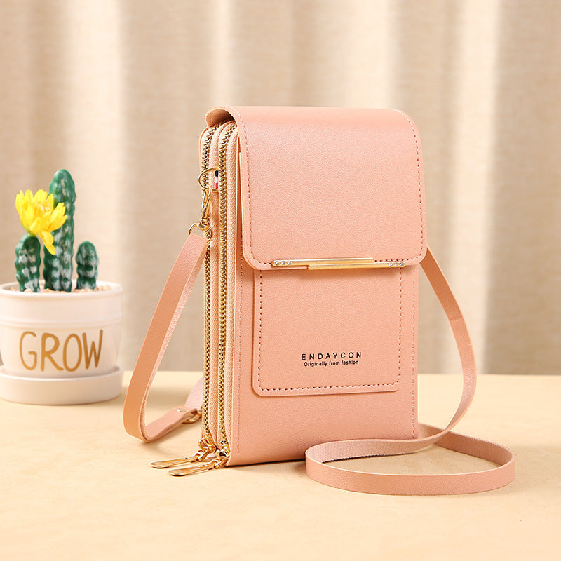 Bolso de bandolera táctil para mujer
