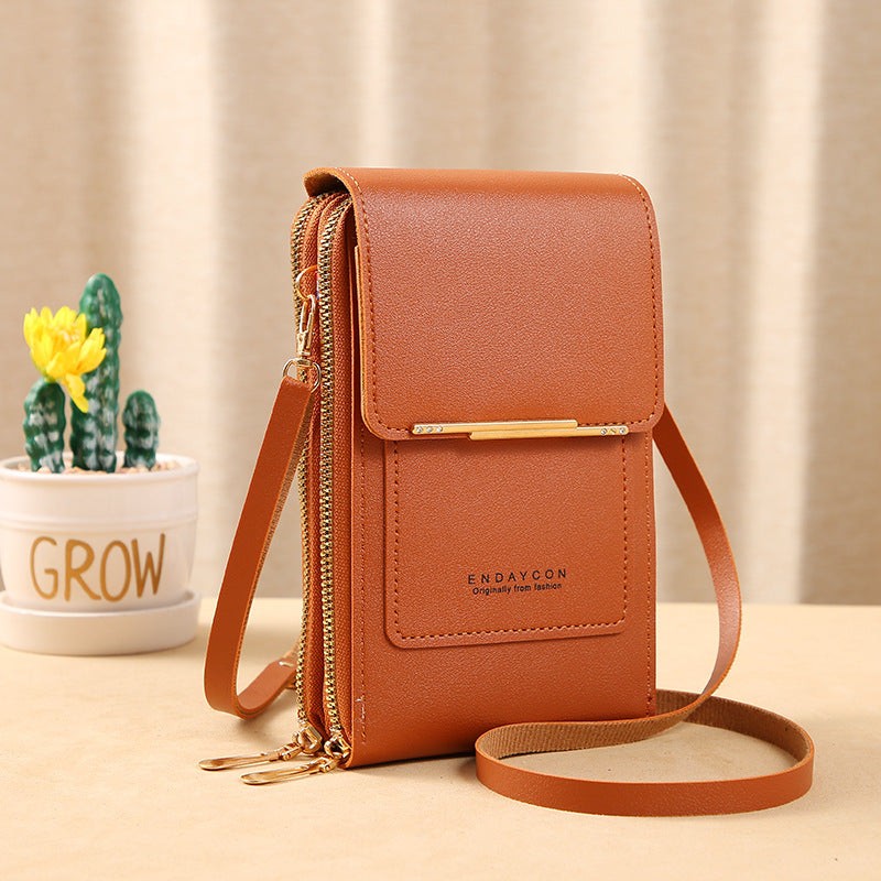Bolso de bandolera táctil para mujer