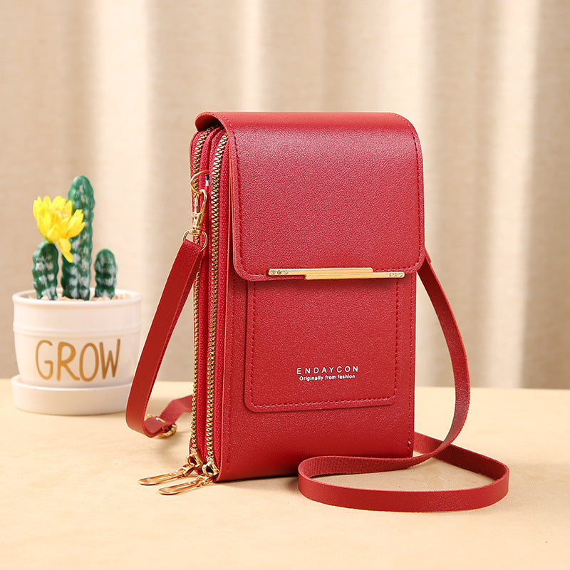 Bolso de bandolera táctil para mujer