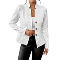 Chaqueta con botones y textura para mujer