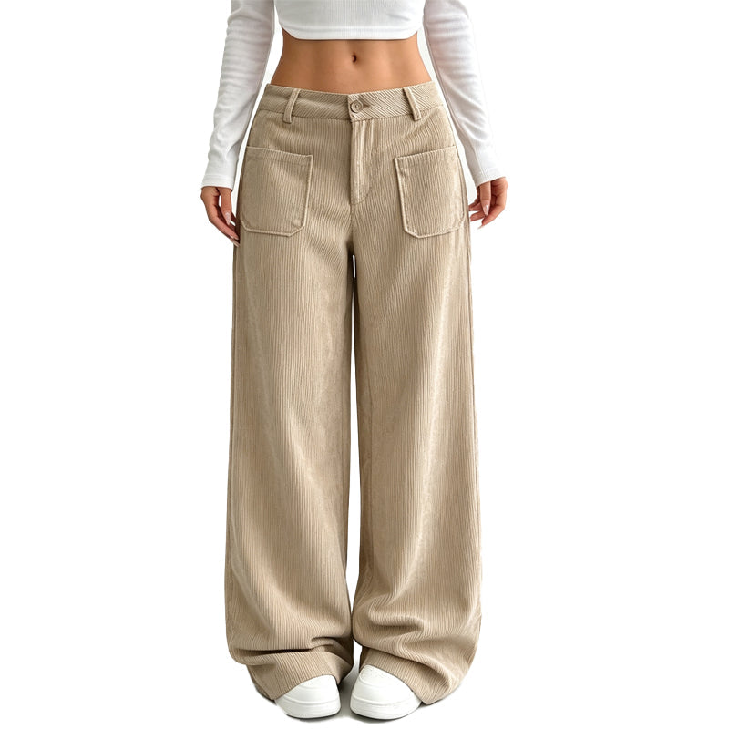 Pantalones anchos y cómodos de corte holgado