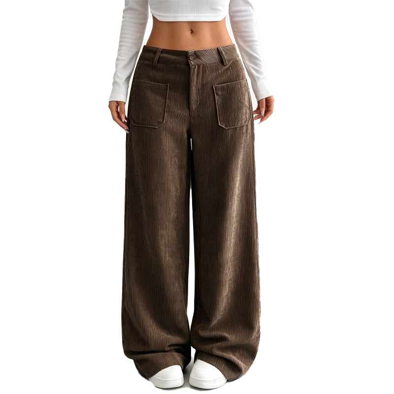 Pantalones anchos y cómodos de corte holgado