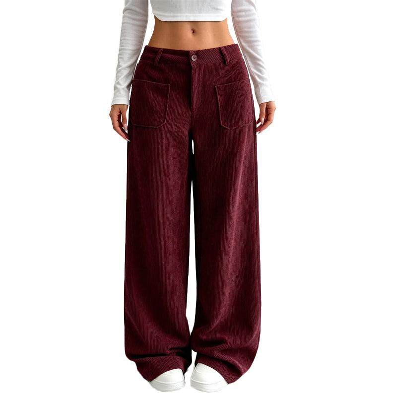Pantalones anchos y cómodos de corte holgado
