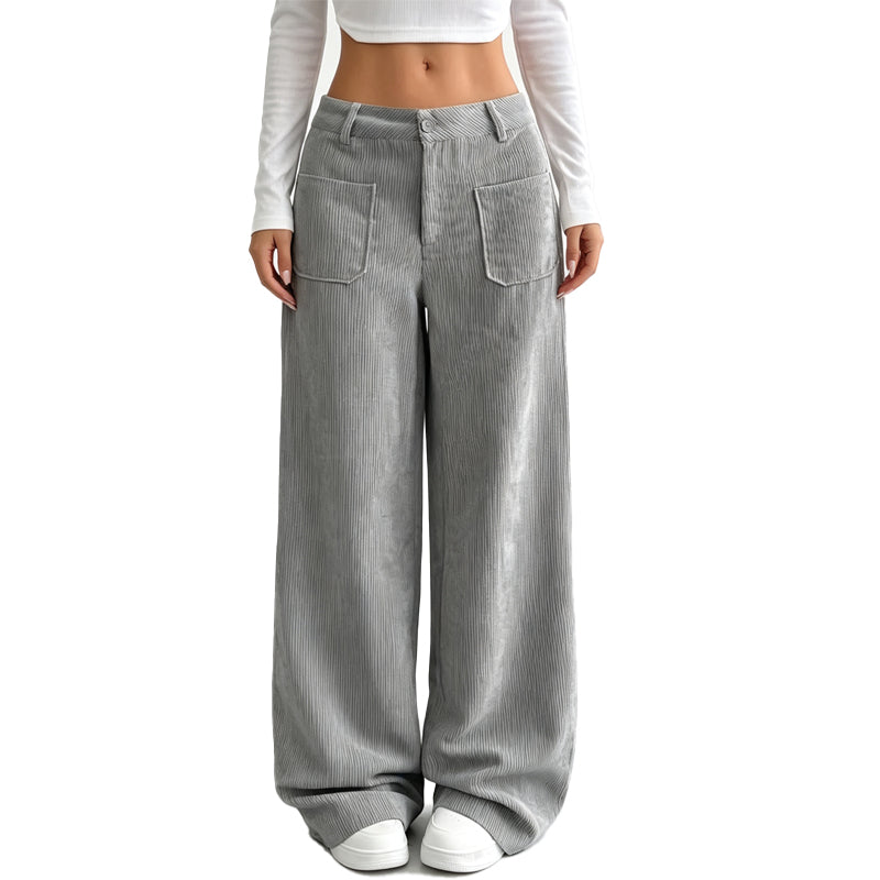 Pantalones anchos y cómodos de corte holgado