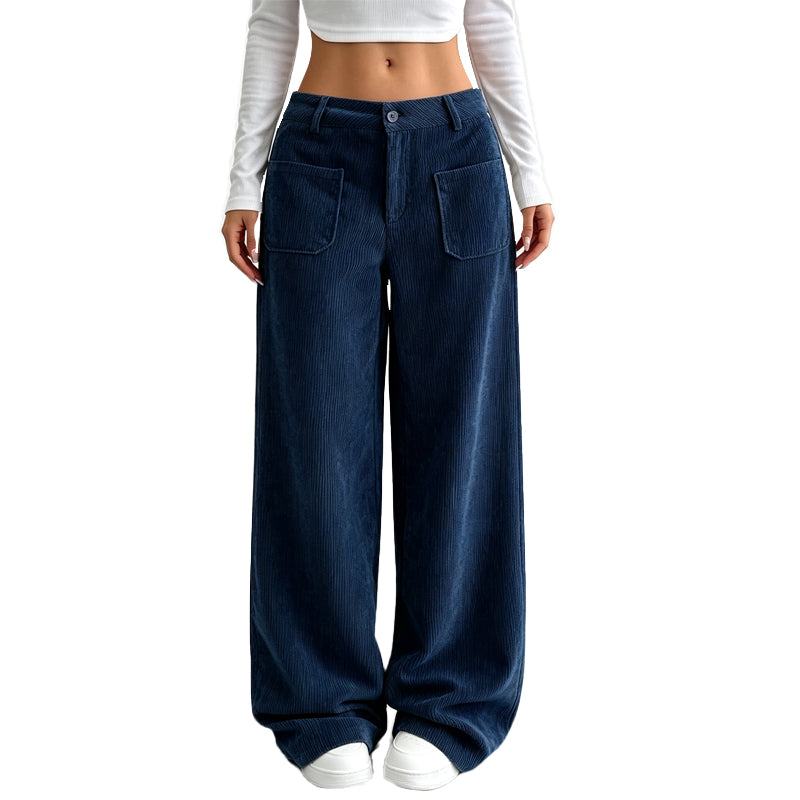Pantalones anchos y cómodos de corte holgado