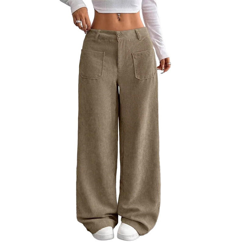 Pantalones anchos y cómodos de corte holgado